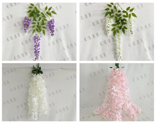 Wisteria artifiziala non erosi (merkea, ontziratu eta ezkontza dekorazio aukerak)