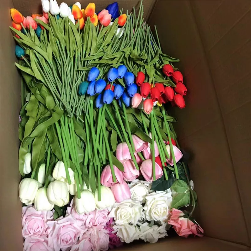 Mini Pu tulipa faltsuak loreak