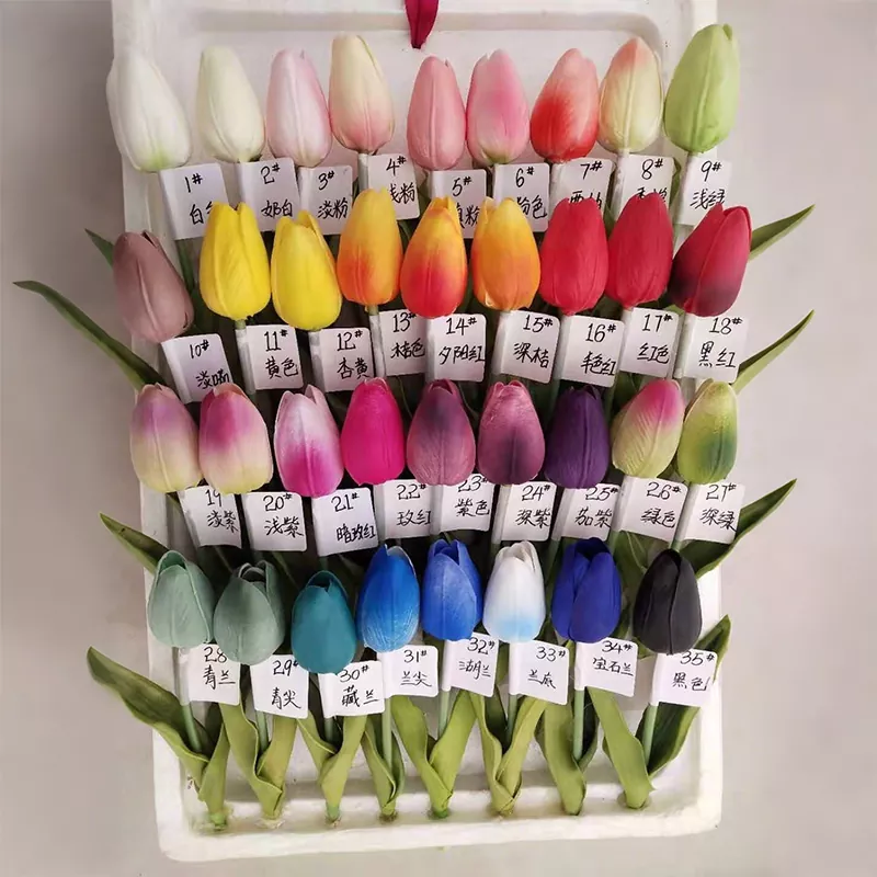 Benetako ukipen tulipa artifizialak loreak